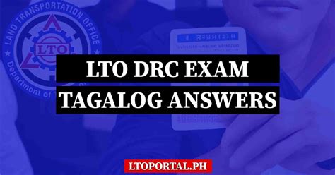 Image result for Lto Exam Answer Key Tagalog