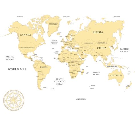 10 best printable world map not labeled printableecom - 6 best printable world map not labeled ...