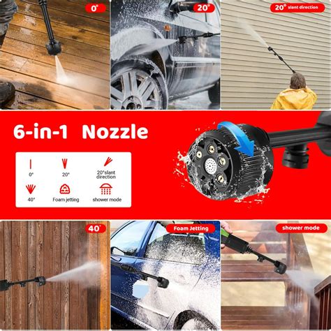 STARQ Turbowash Cordless Portable 48V Wireless Pressure Washer Gun - 1 ...