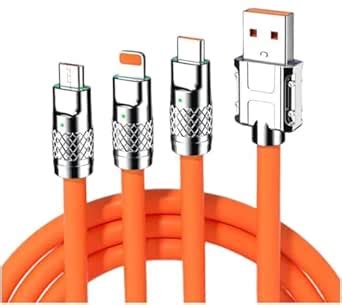 THE BLACK TECH TBT-Mobile Charging Cable, 3 in 1, Multiple Device ...