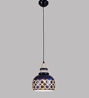 Buy SINOMAN Blue Coloured Laser Dome Shape Round Cluster Chandelier ...