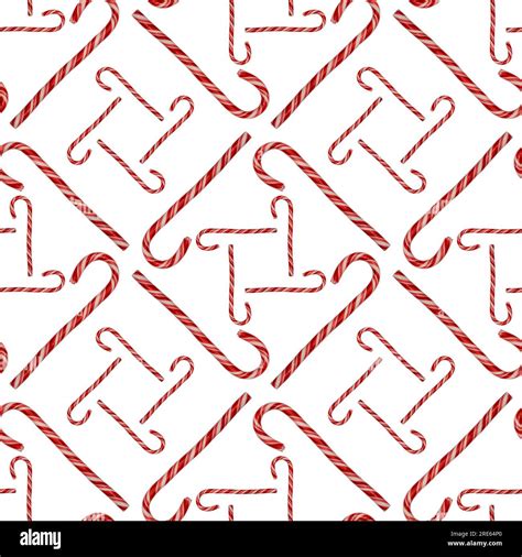 Candy Cane Pattern Background