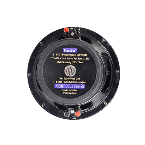 8-Inch Dual-Stack Ferrite Subwoofer - 775W + 775W (Peak)