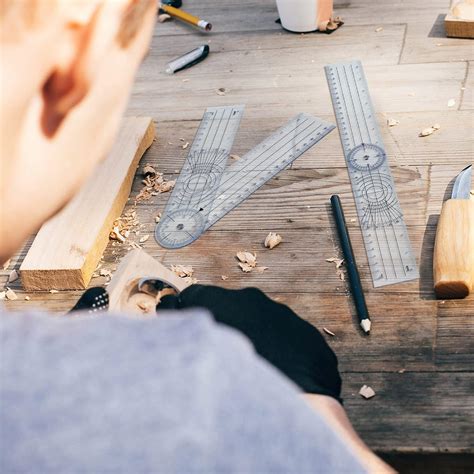 Weewooday 2 Pcs Plastic Goniometer Quick Protractor Clear India | Ubuy