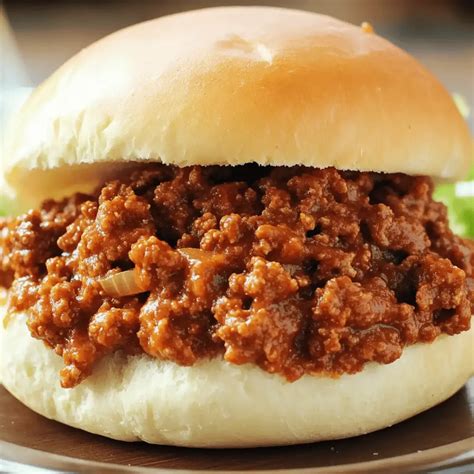 Delicious Homemade Sloppy Joes