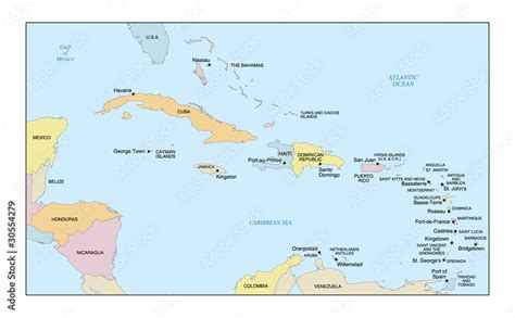 Political Map Of Caribbean - World Map