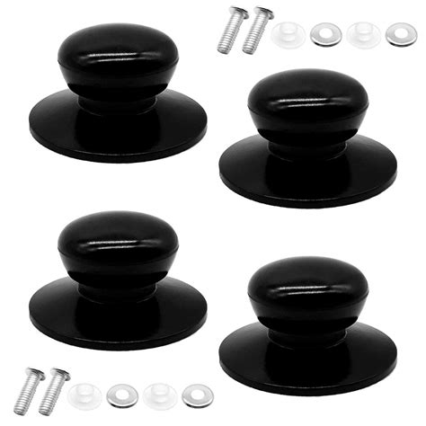 Buy 4 Pack Pot Lid Knobs with Knobs Replacement Set, Universal Kitchen ...