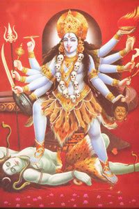 Maa kali & Bhagwan Shiv Religious Sticker Poster|Hindu Religious Wall ...