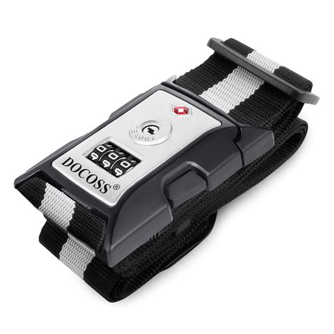 DOCOSS 016 TSA Locks Strap Number Lock for Luggage Belt Adjustable ...