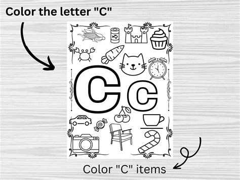 Alphabet C Coloring Pages