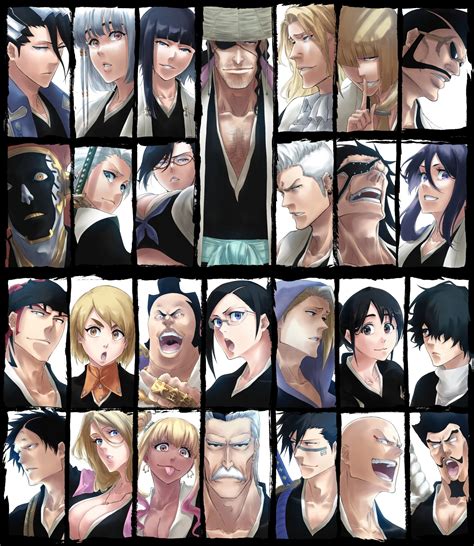 Bleach Captains And Their Lieutenants