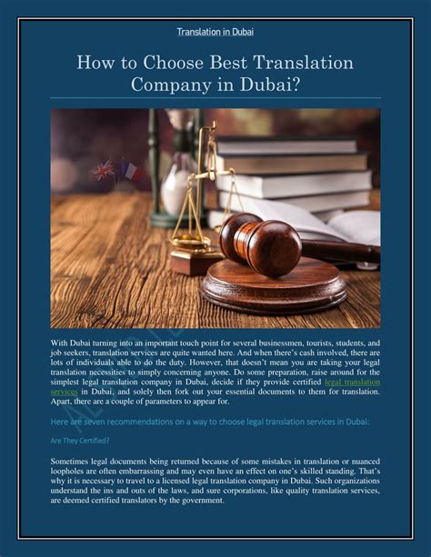 PPT - How to Choose Best Translation Company in Dubai PowerPoint ...