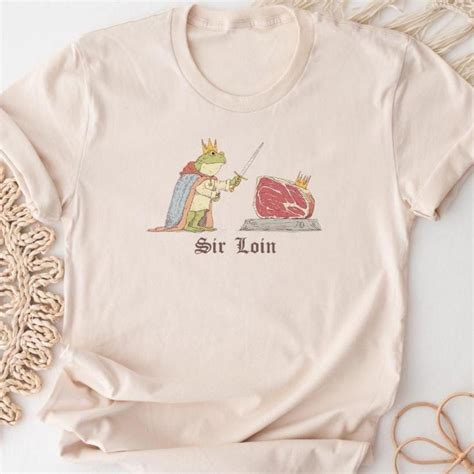 Funny Frog King T-shirt: Sir Loin Meat Knight Graphic Tee Gift - Etsy