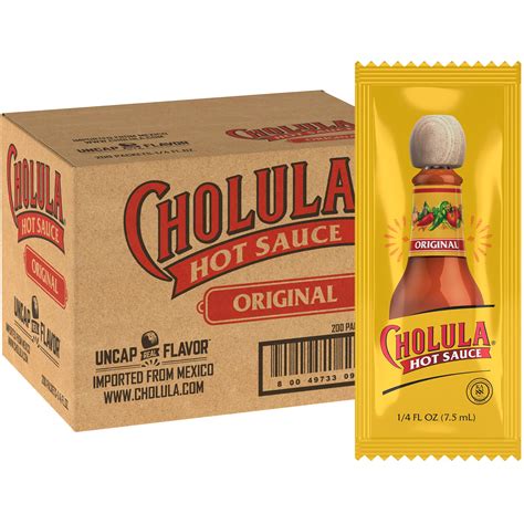 Cholula Original Hot Sauce Packets, 200 count - One 200 Count ...