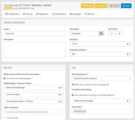 Image result for Configuration Type Video