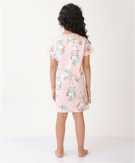 UNICORN STAR PRETTY PINK NIGHT DRESS - PINK – BazaarByLP