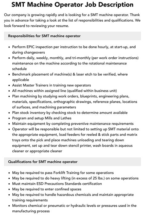 Image result for Process Operator Job Description