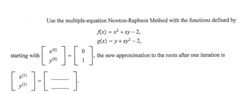 Image result for Newton-Raphson Method for Multiple Equation S