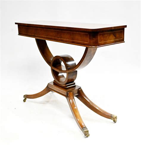 Regency Console Table Walnut Sofa Tables