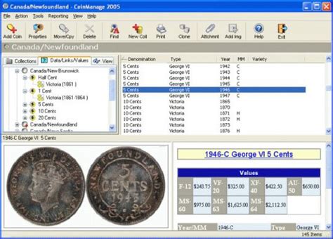 Image result for CoinManage Collection Database
