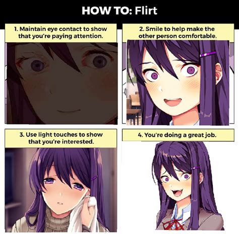 How to Flirt: Yuri Edition. | Doki Doki Literature Club | Know Your Meme