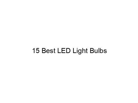 Image result for Best LED Bulbs