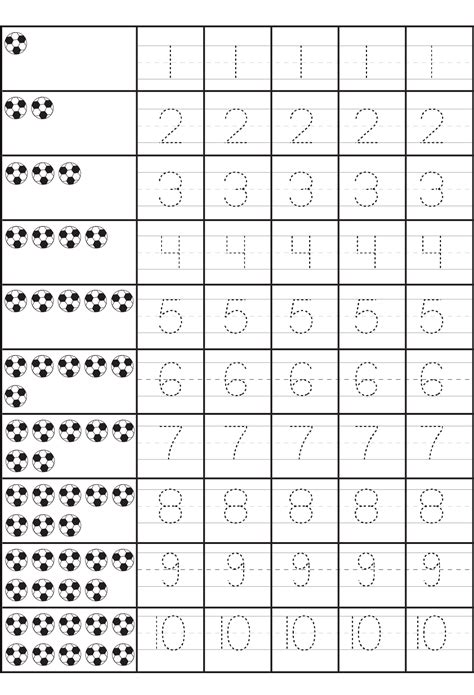 Image result for Writing Numbers Practice Sheet