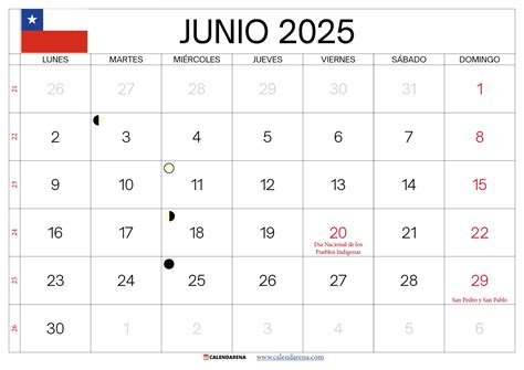 Calendario Junio 2025 Chile Con Feriados