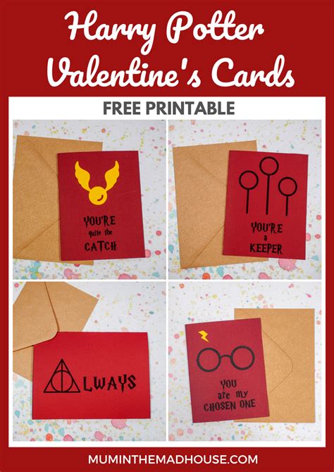 Harry Potter Valentines Cards - Free Printables | Mum In The Madhouse