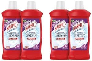 Harpic Bathroom Cleaner Liquid, Floral - 1 Litre (Pack of 4) | New ...