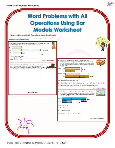 Image result for Word Problems Bar Models