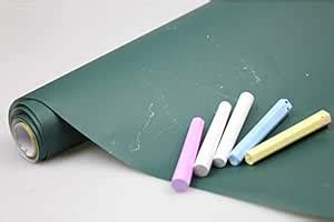 IcyFlame PVC Self Adhesive Chalkboard Sticker with Chalk ~ 200 X 45 CM ...