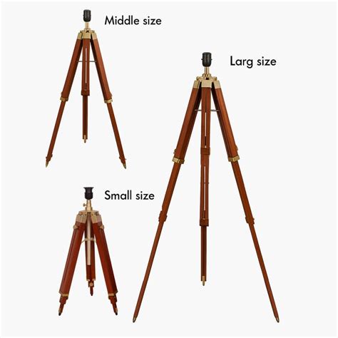 Buy HOMESAKE Marinor Heritage Wooden Tripod Floor Lamp from Homesake at ...