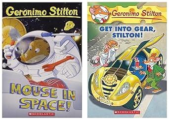 Buy GERONIMO STILTON #52 MOUSE IN SPACE & Get Into Gear, Stilton!: 54 ...