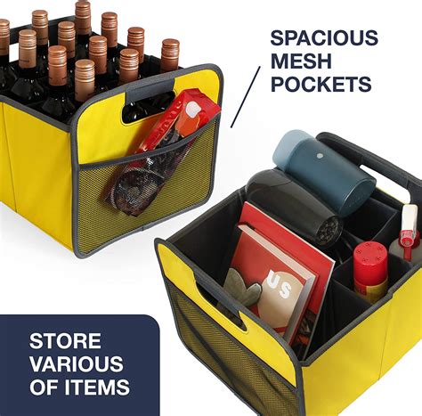 Buy Collapsible Wine Bottle Carrier - Bottle Storage Box with 12 ...