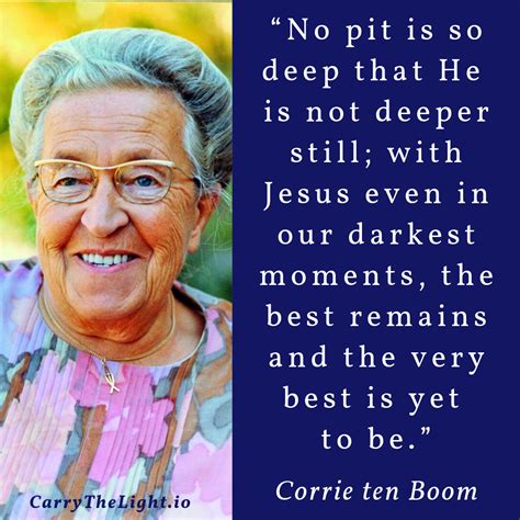 Corrie ten Boom Quote | Corrie ten boom quotes, Corrie ten boom, Quotes ...