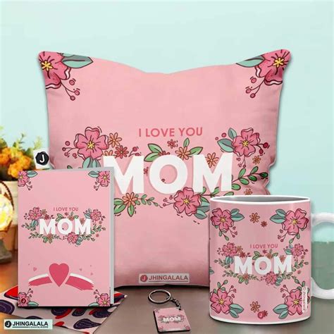 Buy ALDIVO Cotton Satin Gift For Mother | Combo Pack (12" X 12" Cushion ...