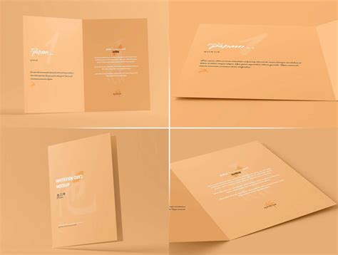 50+ Wedding Card Mockups Set
