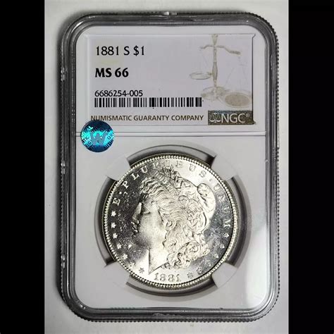 1881-S Morgan Silver Dollar NGC MS-66 Sight White - Bob Paul Rare Coins