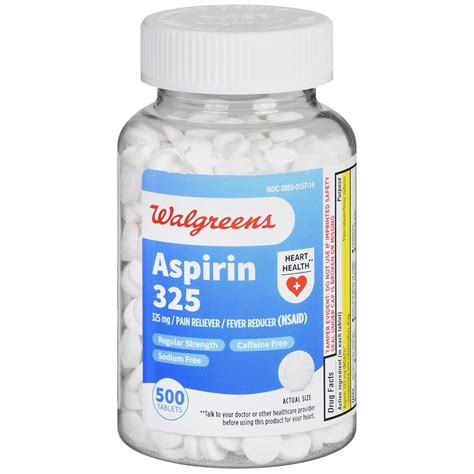 Walgreens Aspirin 325 Tablets | Walgreens