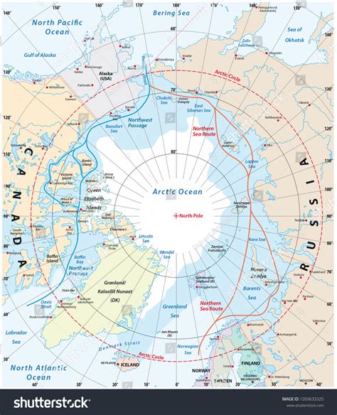 Python Plot Arctic Map 的图像结果