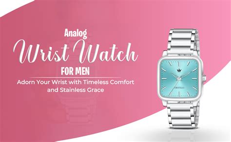 Buy CRESTELLO Stainless Steel Chain Analog Wrist Watch for Men (Blue ...