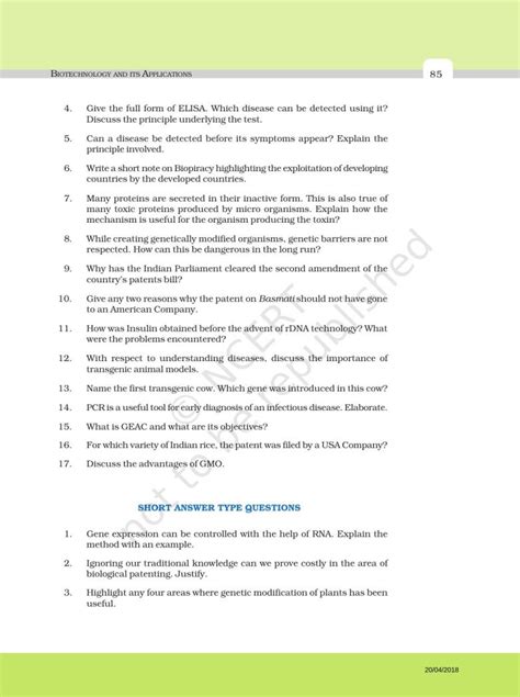 Biotechnology Chapter of Class 12 的图像结果