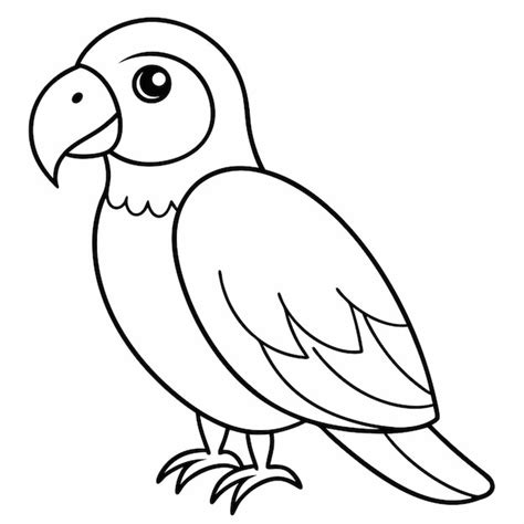 Image result for Parrot Simple Line Drawing Front Veiw