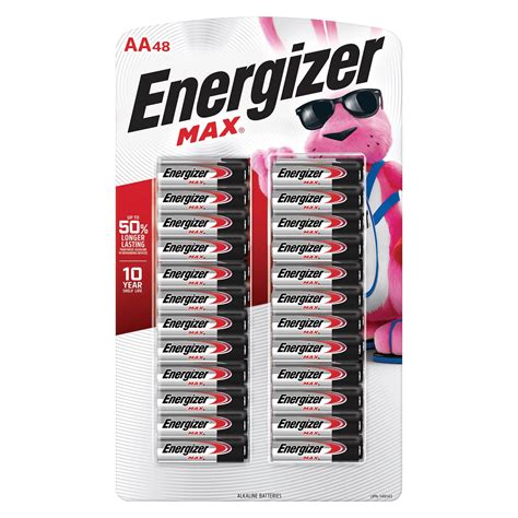 Energizer MAX Alkaline AA Batteries, 48-Pack - Walmart.com