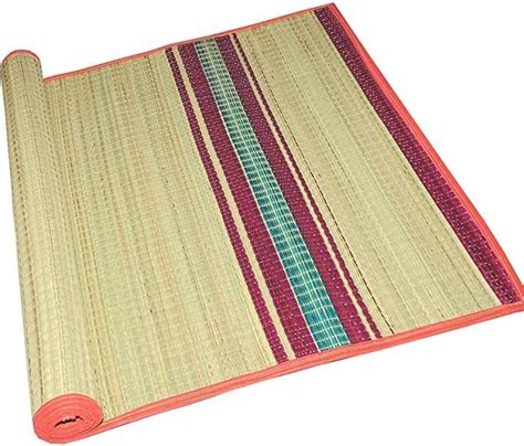 River Grass Korai Pai Traditional Chatai Floor Mat (3.5x6 feet, Random ...