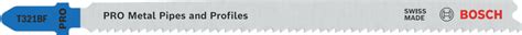 PRO Metal Pipes and Profiles T321BF Jigsaw Blade - Bosch Professional