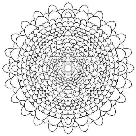 Flower Mandala Coloring Pages – Printable Coloring Pages. FREE