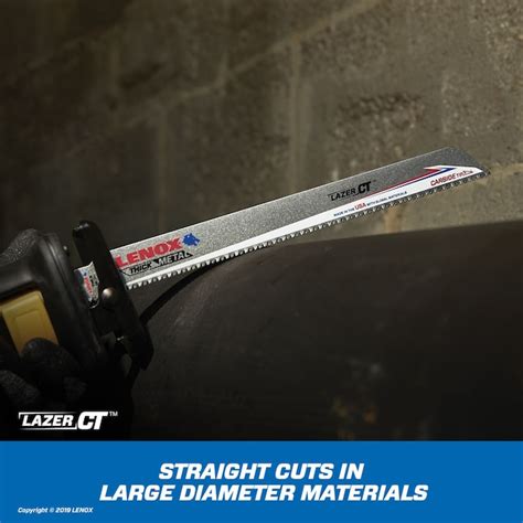 LENOX Lazer CT 12-in 8 Tpi Metal Cutting Reciprocating Saw Blade ...