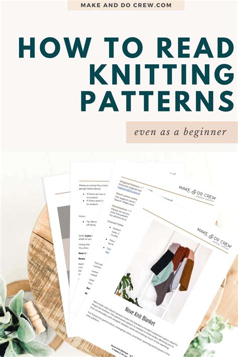 Image result for How to Read Knitting Patterns